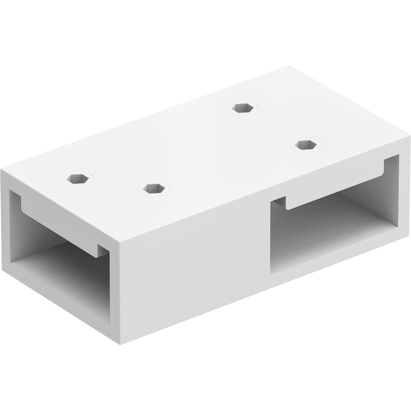 Mexen T съединител за стенни скоби, бял - 800-09-20