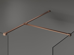 Mexen T съединител за стенни стойки, четкана мед - 800-09-65