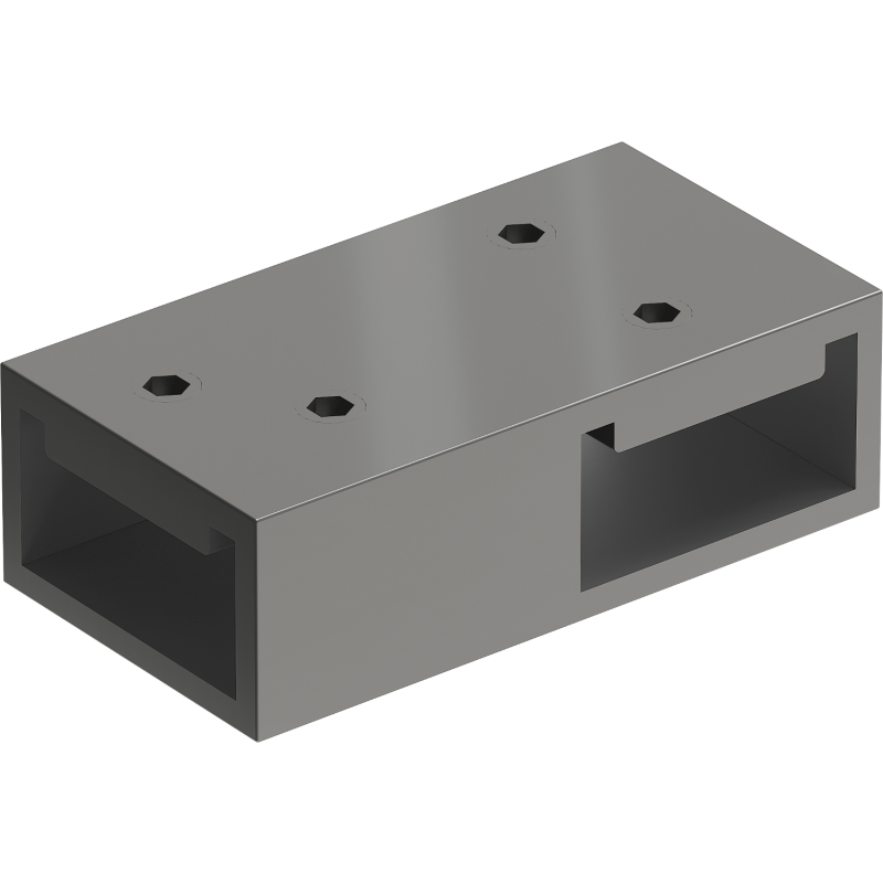 Mexen свързващ елемент T за стенни конзоли, gun metal - 800-09-95