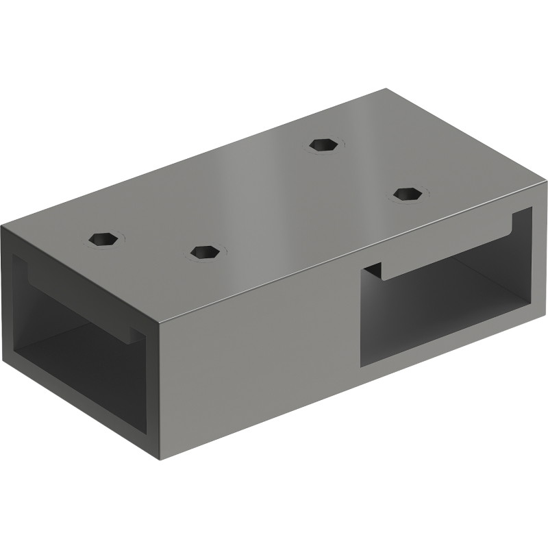 Mexen Uni-T Т-съединител за стенни носачи, gun metal - 800-09-95