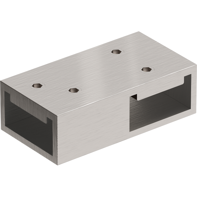 Mexen T свързващ елемент за стенни стойки, четкан никел - 800-09-97