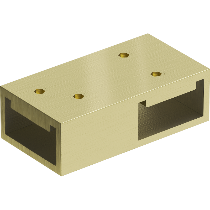 Mexen свързващ T елемент за стенни опори, златисто четка - 800-09-55