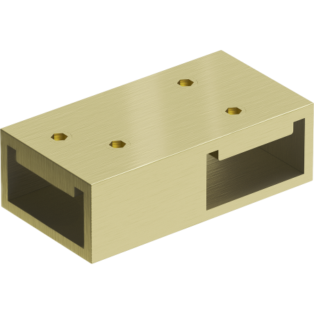 Mexen свързващ T елемент за стенни опори, златисто четка - 800-09-55