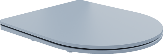 Mexen бавно падаща седалка Slim, дуропласт, сиво-син мат - 39740069