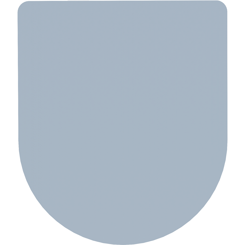 Mexen бавно падаща седалка Slim, дуропласт, сиво-син мат - 39740069