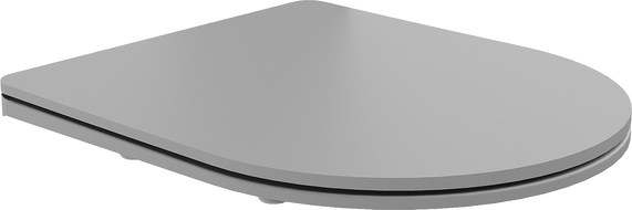 Mexen дъска с плавно падане Slim, дуропласт, светло сив мат - 39740061