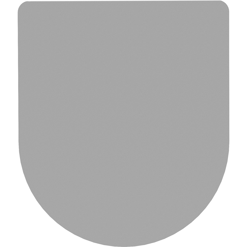 Mexen дъска с плавно падане Slim, дуропласт, светло сив мат - 39740061