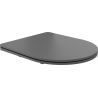 Mexen седалка с плавно спускане slim, дуропласт, тъмно сива мат - 39740071