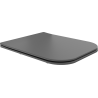 Mexen Madox седалка за тоалетна, тънко падаща, дуропласт, тъмно сиво мат - 39154061