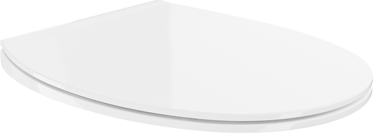 Mexen Egg седалка за тоалетна със забавено затваряне, тънка, дуропласт, бял гланц - 39243000