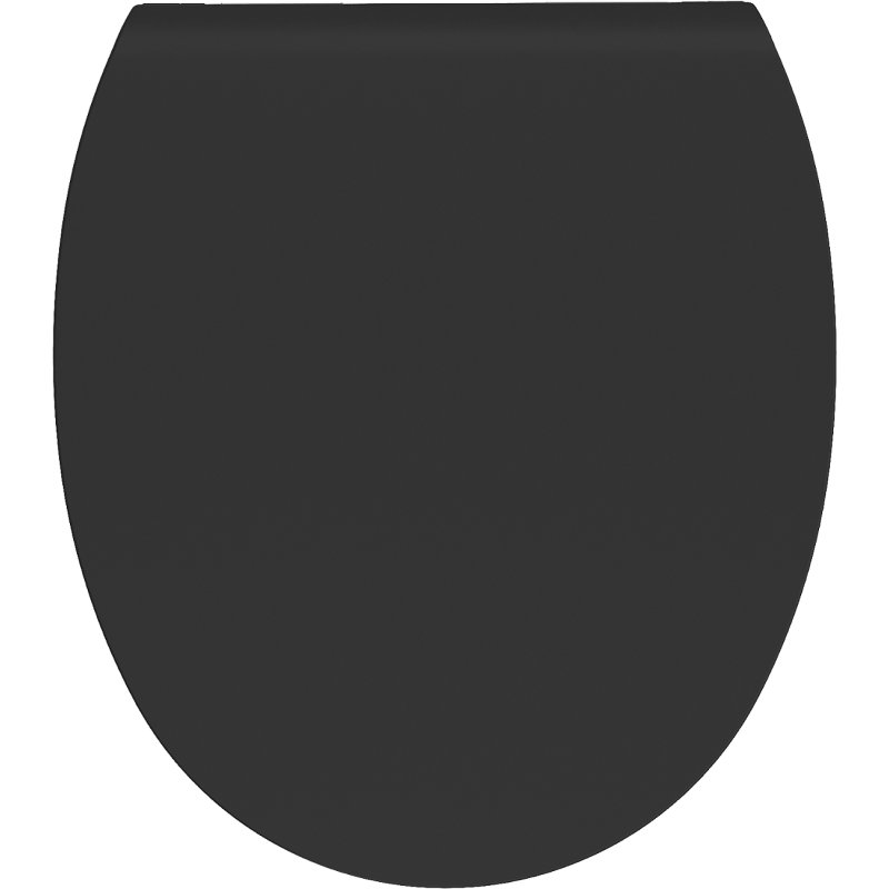 Mexen Egg седалка с плавно спускащ се капак, тънък, дуропласт, черен мат - 39243085
