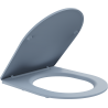 Mexen бавно падаща седалка Slim, дуропласт, сиво-син мат - 39740069