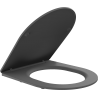 Mexen седалка с плавно спускане slim, дуропласт, тъмно сива мат - 39740071