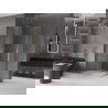 Mexen Velar L Duo плъзгаща се душ кабина 90 x 80 см, прозрачна, медна матирана - 871-090-080-02-03-65