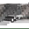 Mexen Velar L Duo плъзгаща се душ кабина 100 x 90 см, прозрачна, матиран никел - 871-100-090-02-03-97