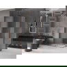 Mexen Velar L Duo плъзгаща се душ кабина 90 x 80 см, матирано стъкло, розово злато - 871-090-080-02-33-60