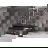 Mexen Velar L Duo душ кабина плъзгаща се 90 x 80 см, матирана, медна четка - 871-090-080-02-33-65