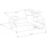Mexen Sabre DF05 комплект за баня, черен - 72103DF05-70