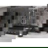 Mexen Velar L Duo кабинен душ с врати 90 x 80 см, графит, златен - 871-090-080-02-43-50