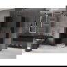 Mexen Velar L Duo плъзгаща се душ кабина 100 x 90 см, графит, матирана мед - 871-100-090-02-43-65