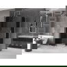 Mexen Velar L Duo плъзгаща се душ кабина 90 x 80 cm, графит, матиран никел - 871-090-080-02-43-97