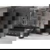 Mexen Velar L Duo плъзгаща душ кабина 100 x 90 см, графит, gun metal - 871-100-090-02-43-95