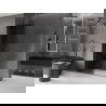 Mexen Velar преграда за душ кабина, раздвижна Walk-in 140 x 200 см, графит 8 мм, gun metal - 871-140-000-43-95