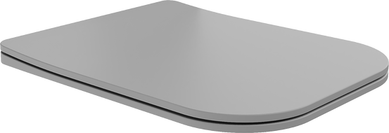 Mexen Teo седалка бавно-спускаща се slim, дуропласт, светлосива матова - 39840061