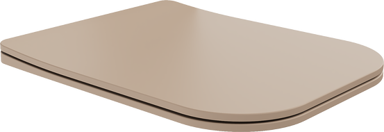 Mexen Teo бавно падаща седалка slim, duroplast, матово капучино - 39840064