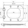 Mexen Teo бавно падаща седалка slim, duroplast, матово капучино - 39840064