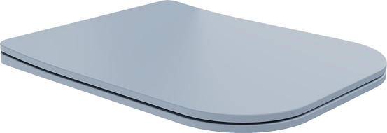 Mexen Teo плавно падаща тънка седалка, дуропласт, сиво-син мат - 39840069