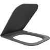 Mexen Madox седалка за тоалетна, тънко падаща, дуропласт, тъмно сиво мат - 39154061