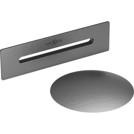 Mexen Uni изпускател с преливник за свободностояща вана, матиран оръжеен сив - 5100-66