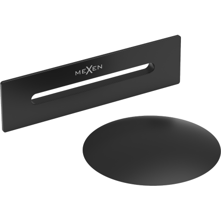 Mexen Uni изпразнител с преливник за свободностояща вана, черен - 5100-70