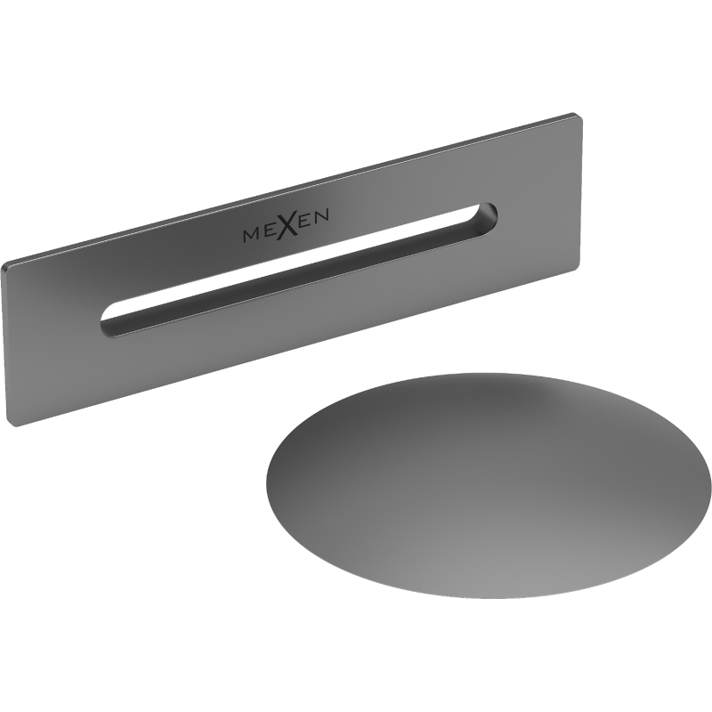 Mexen Uni корк с прелив за свободностояща вана, gun metal - 5100-95