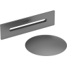 Mexen Uni корк с прелив за свободностояща вана, gun metal - 5100-95