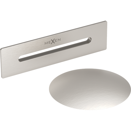 Mexen Uni сифон с преливник за свободностояща вана, четка никел - 5100-97