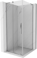 Mexen Velar L плъзгаща се душ кабина 90 x 90 cm, прозрачна, хром - 871-090-090-03-01