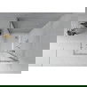 Mexen Rio душ кабина квадратна 70 x 70 см, матова, хром + палет Flat, бял - 860-070-070-01-30-4010