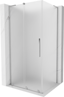 Mexen Velar L раздвижна душ кабина 100 x 80 см, матирано, хром - 871-100-080-33-01