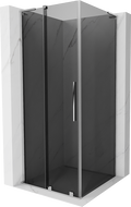 Mexen Velar L плъзгаща се душ кабина 120 x 120 см, графит, хром - 871-120-120-43-01
