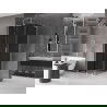 Mexen Velar L плъзгаща се душ кабина 120 x 120 см, графит, хром - 871-120-120-43-01