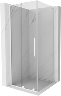 Mexen Velar L плъзгаща душ кабина 90 x 90 см, прозрачна, бяла - 871-090-090-03-20