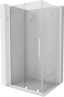 Mexen Velar L плъзгаща се душ кабина 100 x 80 cm, прозрачна, бяла - 871-100-080-03-20