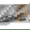 Mexen Rio душ кабина квадратна 80 x 80 см, прозрачна, хром + душ под Flat, черен - 860-080-080-01-00-4070