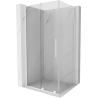 Mexen Velar L плъзгаща се душ кабина 120 x 110 см, прозрачна, бяла - 871-120-110-03-20