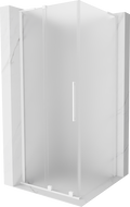 Mexen Velar L плъзгаща се душ кабина 120 x 120 см, матирана, бяла - 871-120-120-33-20
