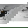 Квадратна душ кабина Mexen Rio 90 x 90 см, матирана, хром + тава Flat, черна - 860-090-090-01-30-4070