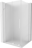 Mexen Velar L плъзгаща се душ кабина 100 x 85 см, скреж, бяла - 871-100-085-33-20