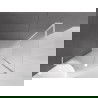 Mexen Velar L плъзгаща се душ кабина 120 x 80 см, скреж, бяла - 871-120-080-33-20